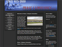 Tablet Screenshot of phase1mequonlimo.com